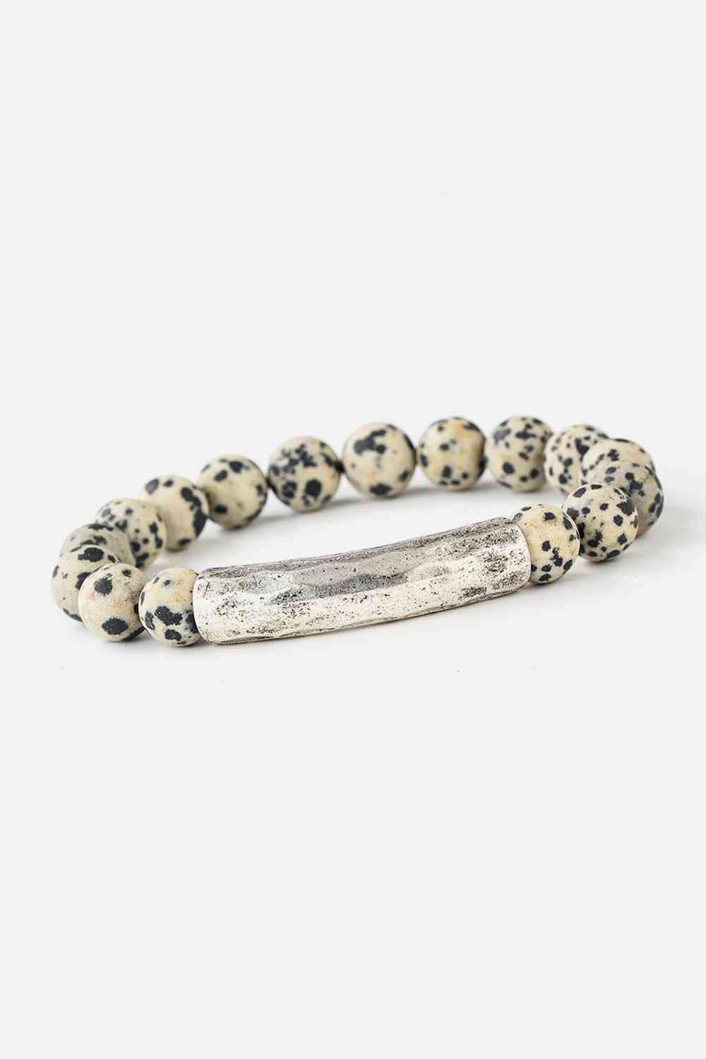 Natural Stone Beaded Bracelet Style I One Size