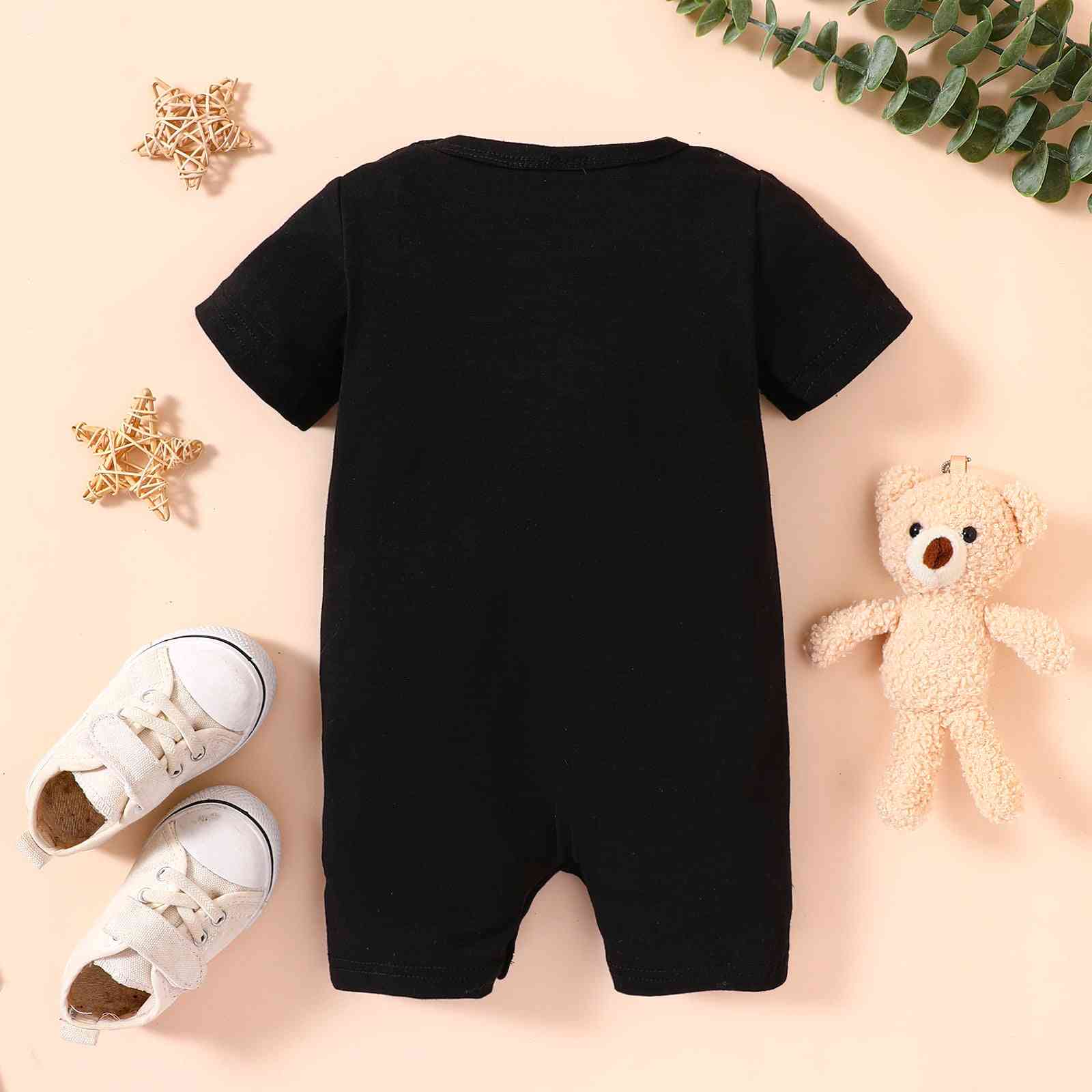 Baby Bear Graphic Short Sleeve Romper