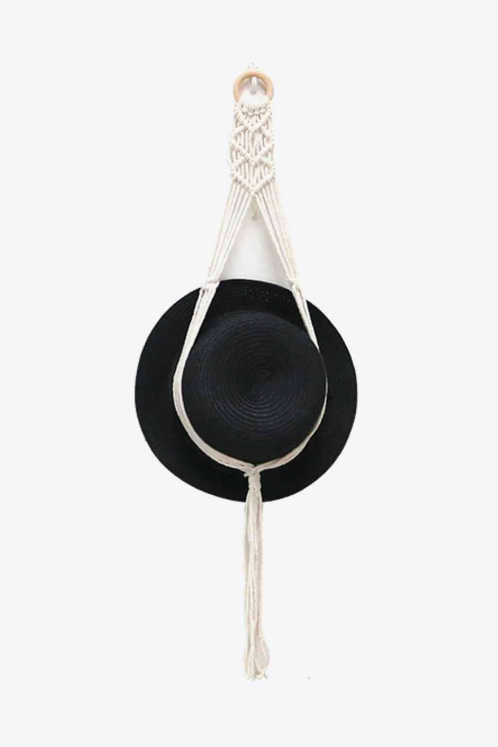 Macrame Hat Hanger Cream/Medium One Size
