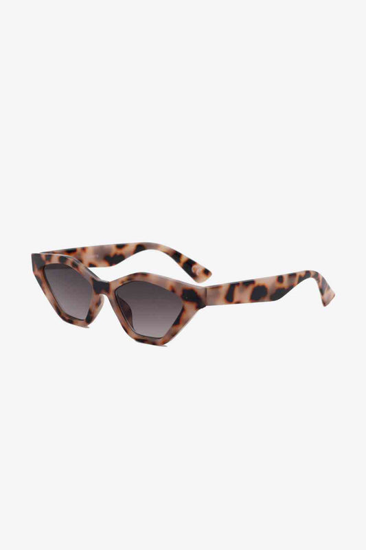 Cat Eye Polycarbonate Sunglasses Leopard One Size