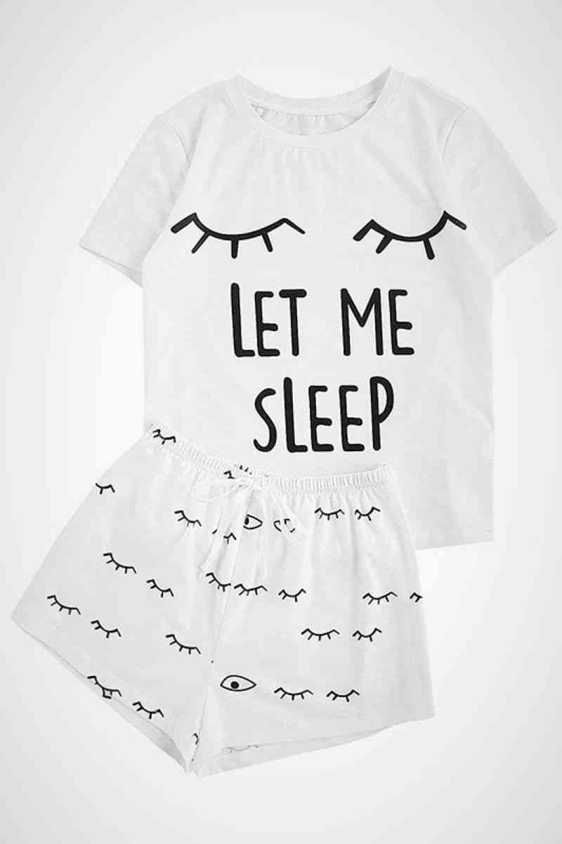 Let Me Sleep Lounge Set White