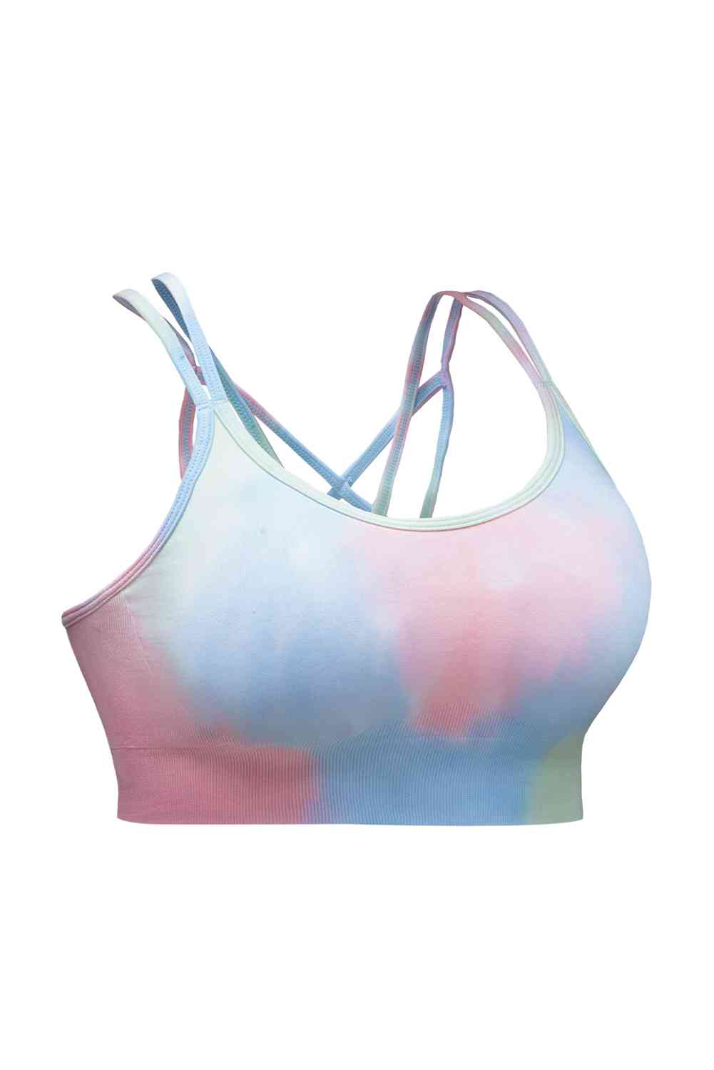 Tie-Dye Double-Strap Sports Top