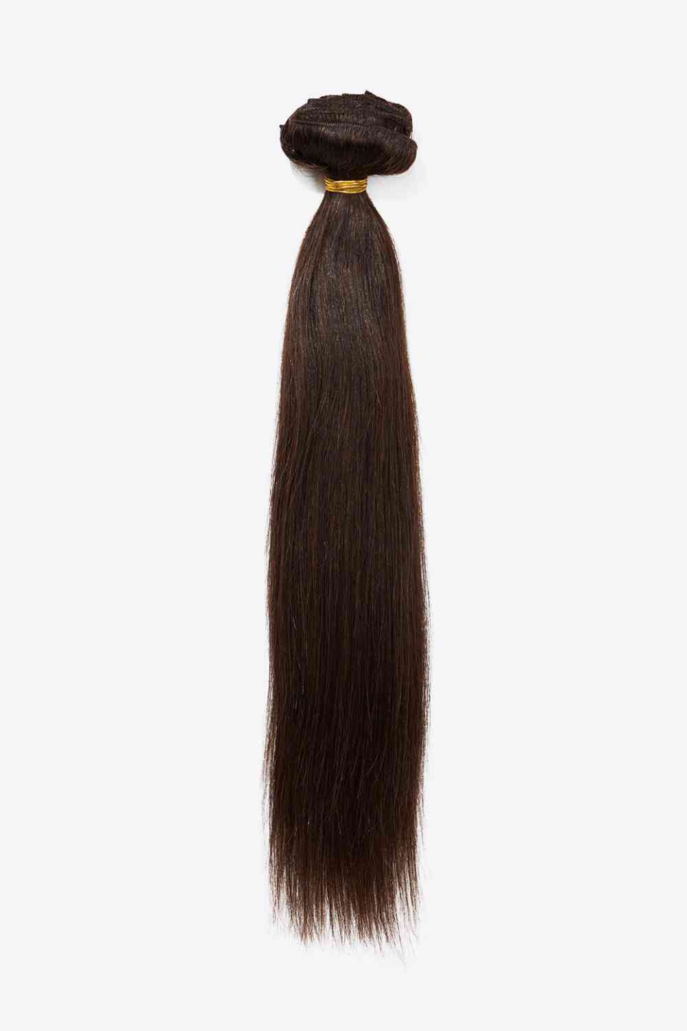 18" 200g #2 Natural Clip-in Hair Extension Human Hair Choclate One Size