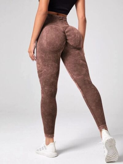 High Waist Active Pants Chestnut