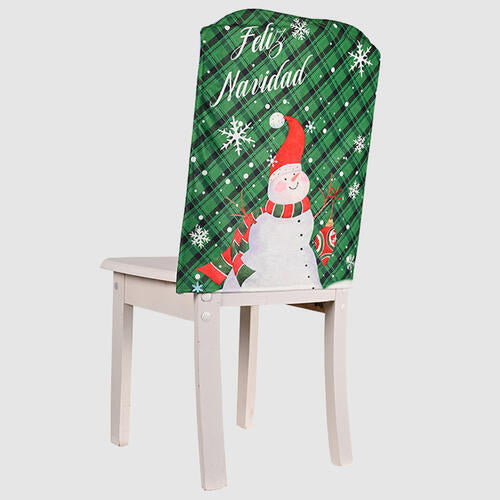 Christmas Chair Cover Green One Size