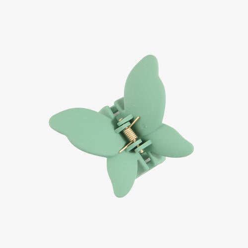 2-Piece Butterfly Shape Hair Claw Clip Gum Leaf One Size