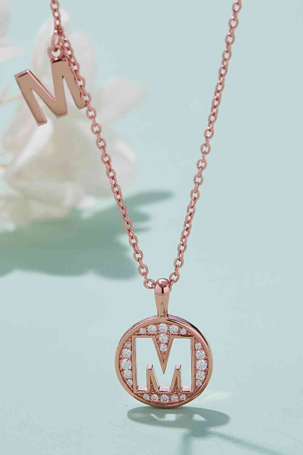 Adored Moissanite K to T Pendant Necklace M One Size