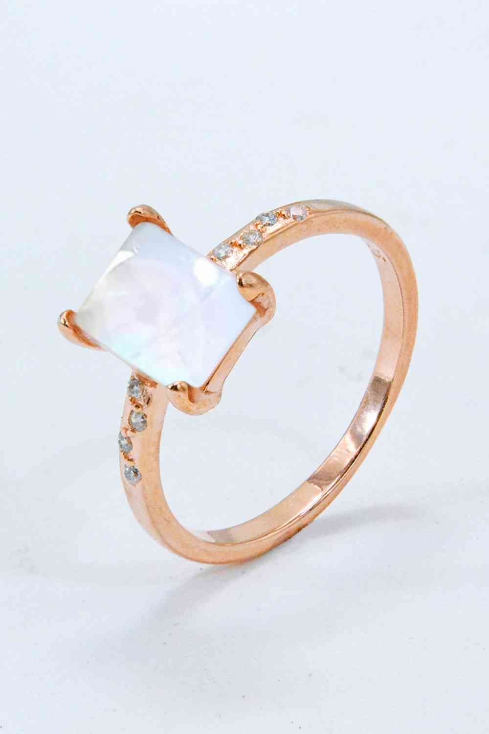 Square Moonstone Ring Moonstone