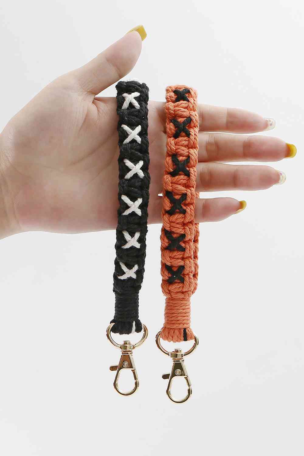 Contrast Macrame Key Chain