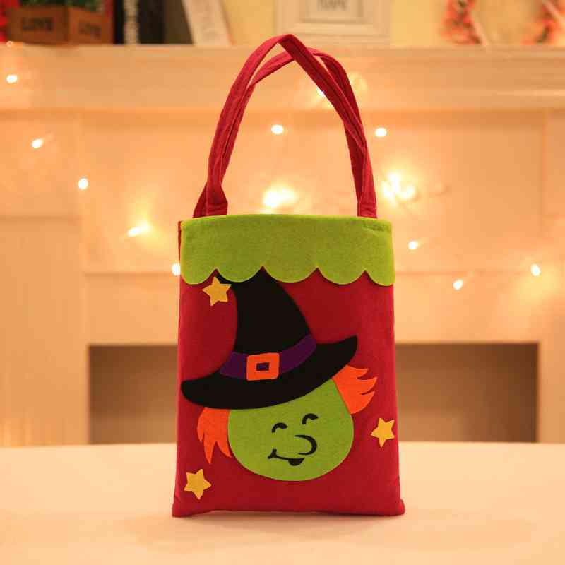 Assorted 2-Piece Halloween Element Handbags Witch One Size