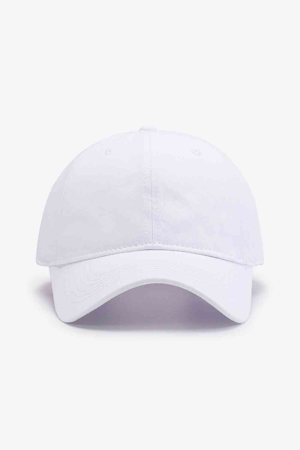 Cool and Classic Baseball Cap White One Size