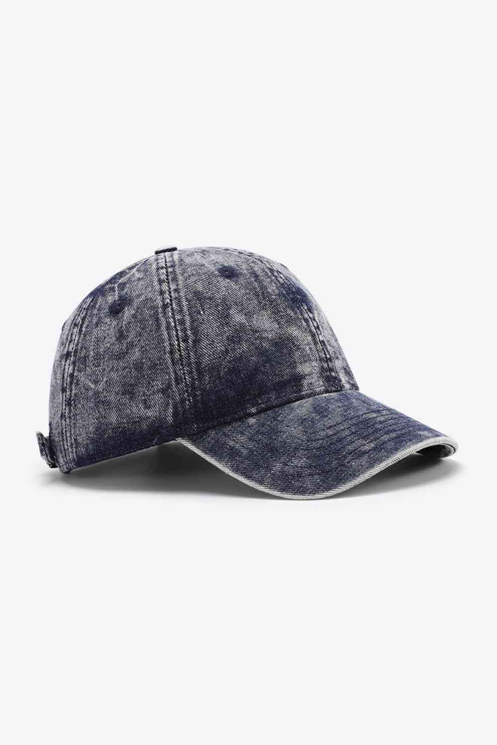 Plain Adjustable Baseball Cap Dark Navy One Size