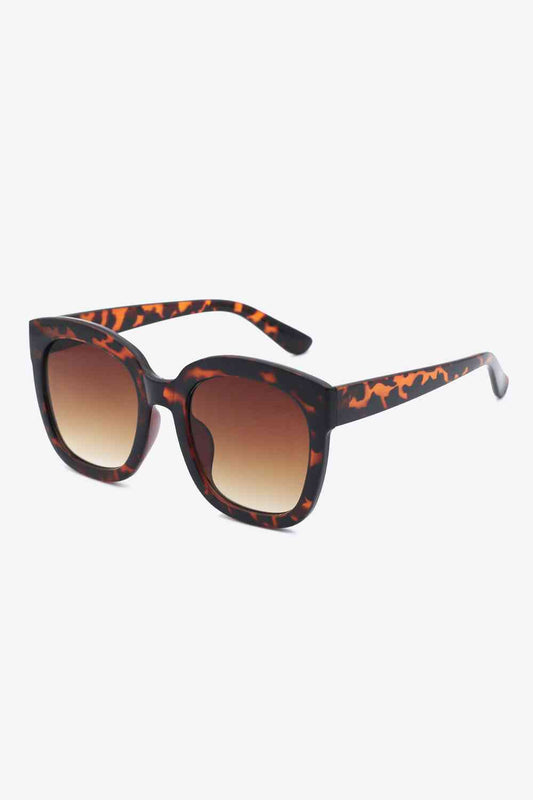 Polycarbonate Frame Square Sunglasses Tangerine One Size