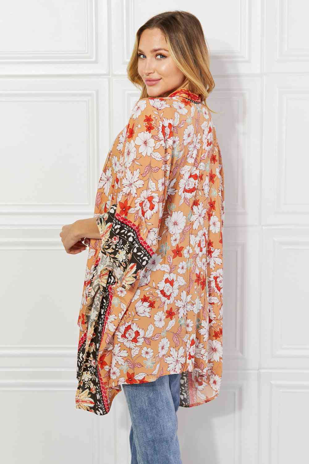 Justin Taylor Peachy Keen Cover-Up Kimono