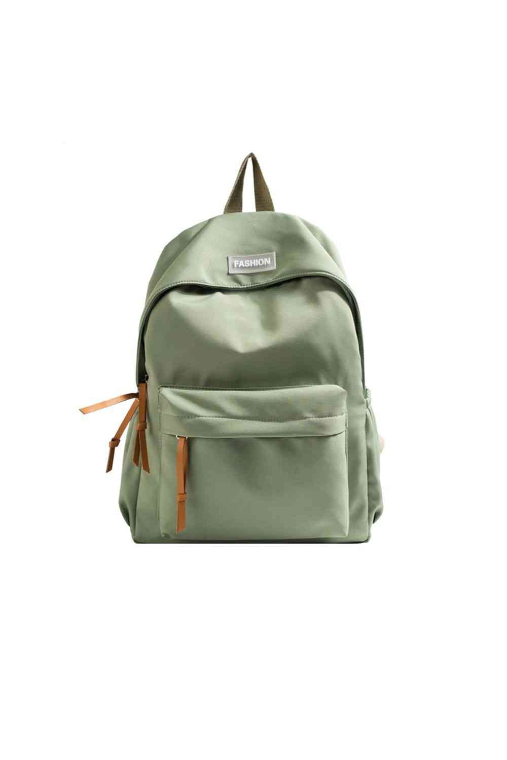 Adored FASHION Polyester Backpack Light Green One Size