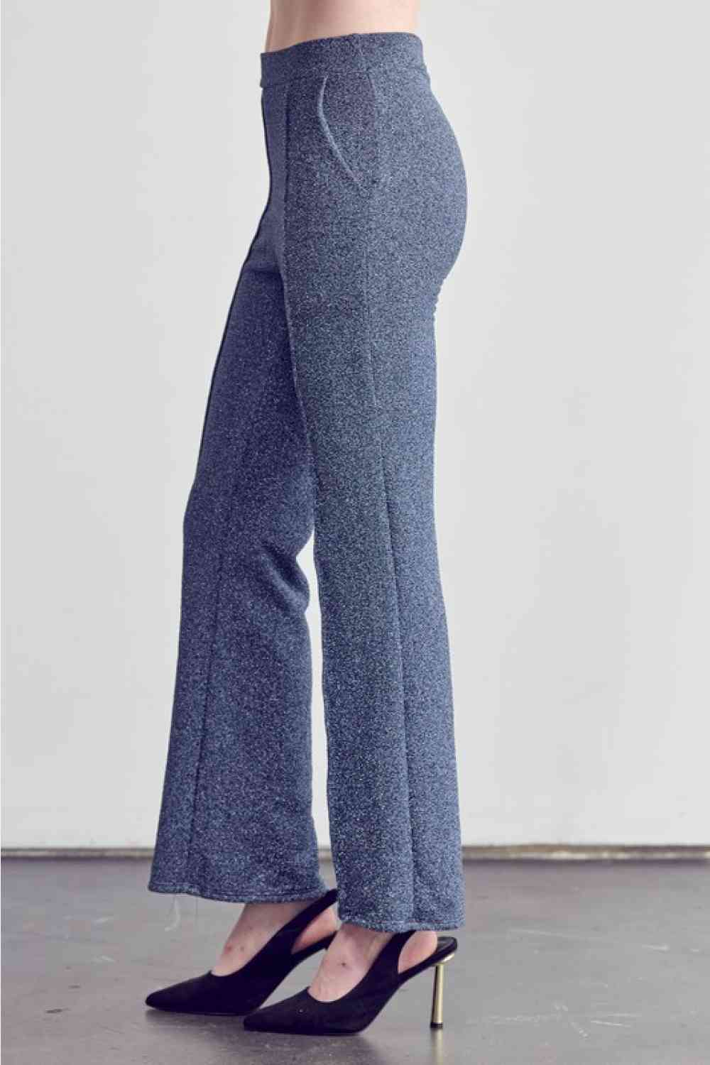 Jade By Jane Full Size Center Seam Straight Leg Pants in Denim