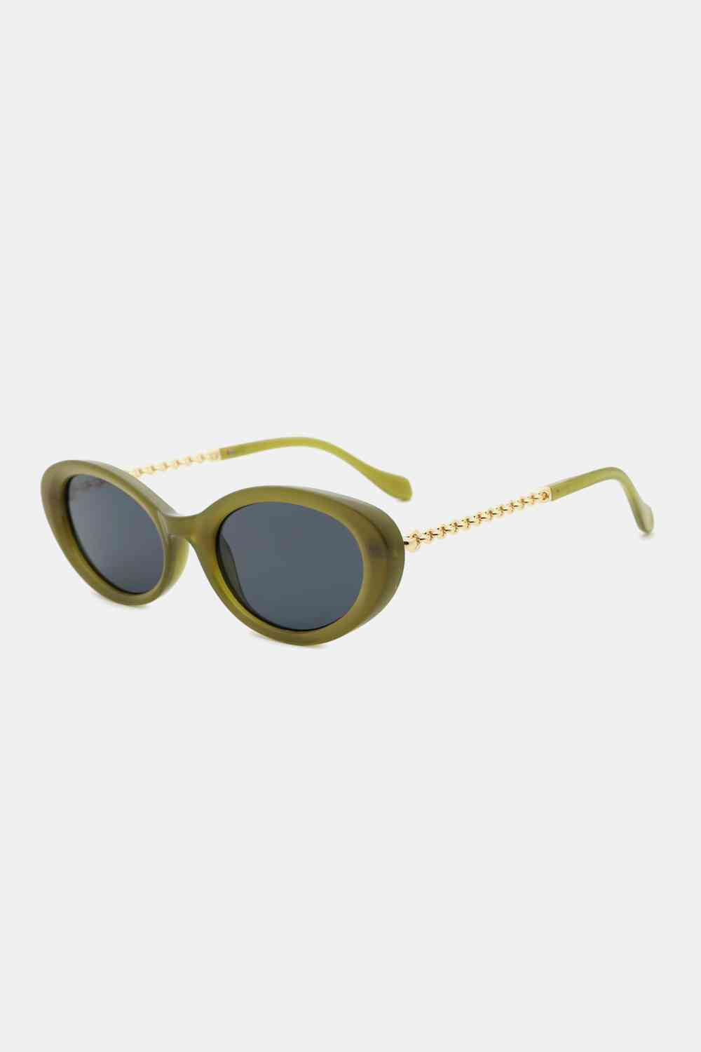 Polycarbonate Frame Cat-Eye Sunglasses Moss One Size