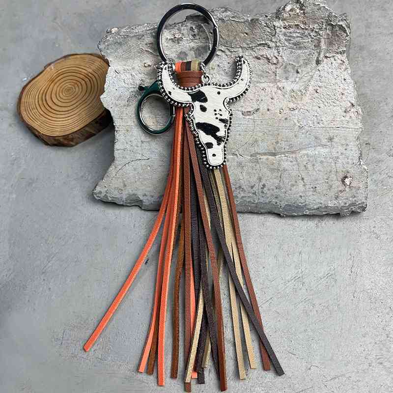 Bull Shape Fringe Key Chain Style B One Size