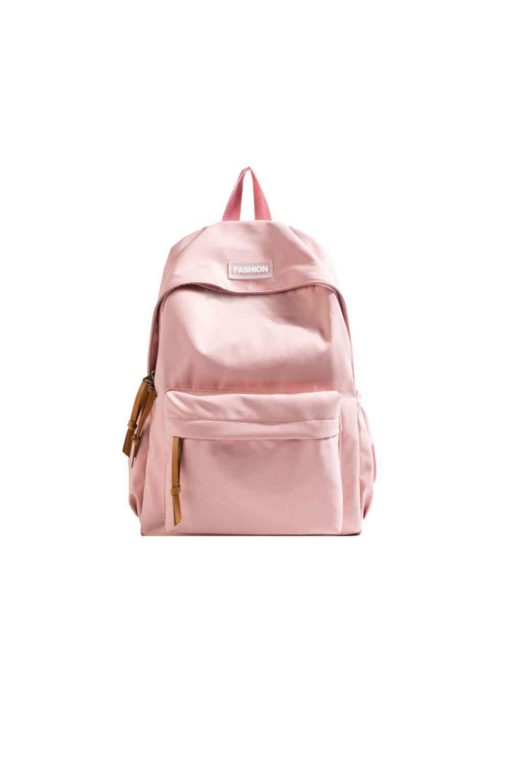 Adored FASHION Polyester Backpack Peach One Size
