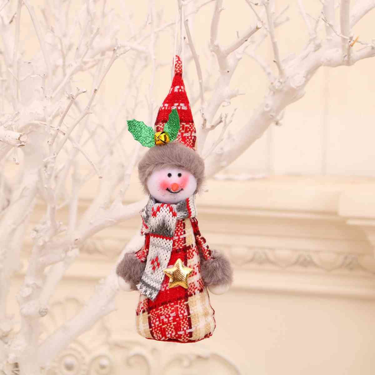 Assorted 2-Piece Christmas Gnome Hanging Widgets White One Size