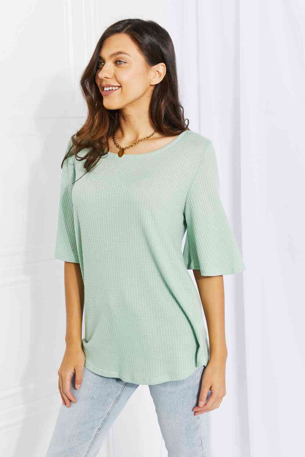 BOMBOM Honeysuckle Flare Sleeve Tunic