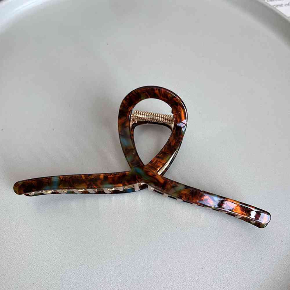 Acetate Hair Claw Clip Burnt Umber One Size