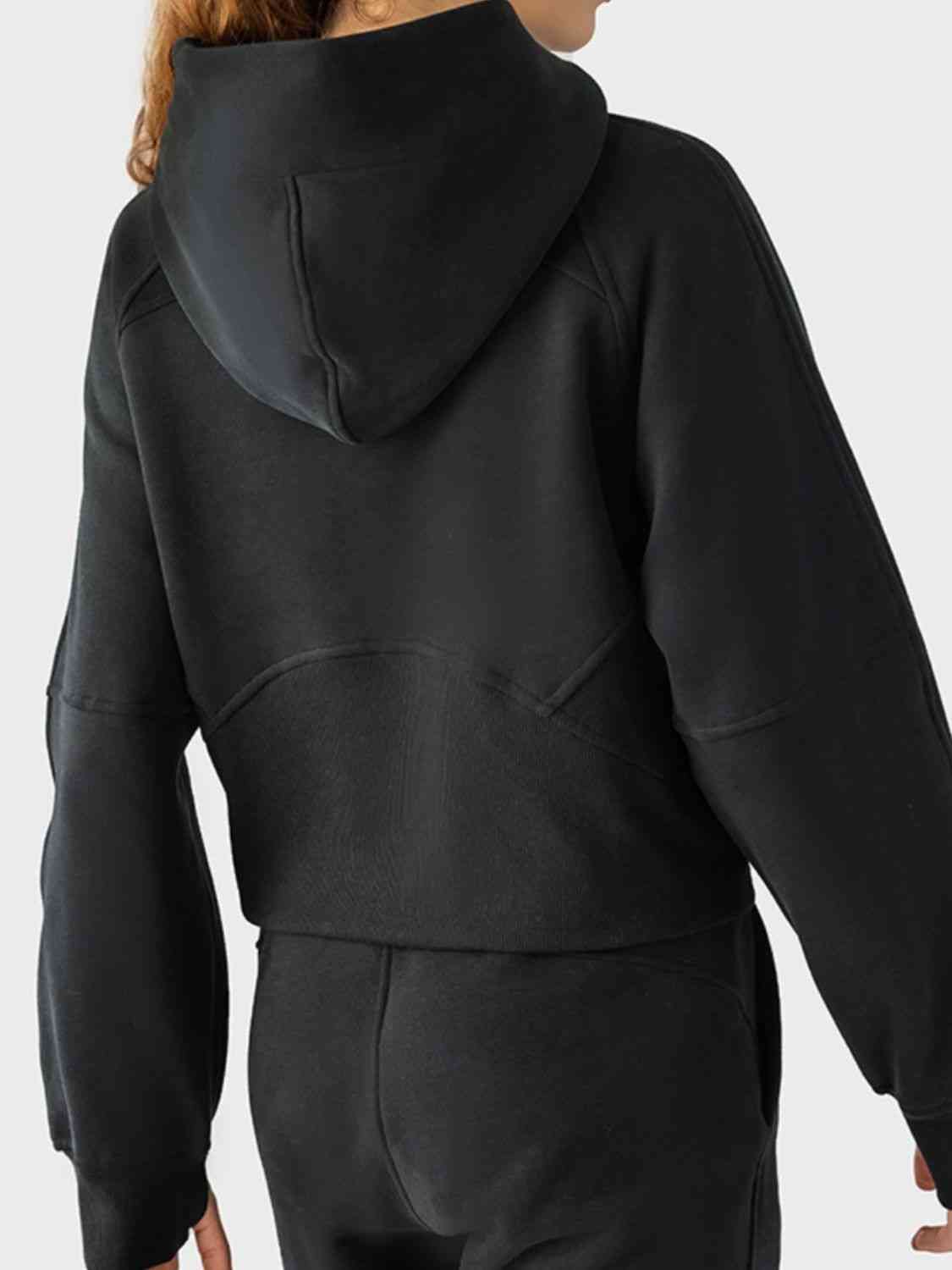 Half-Zip Long Sleeve Sports Hoodie