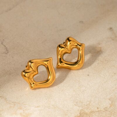 Lip 18K Gold-Plated Stud Earrings