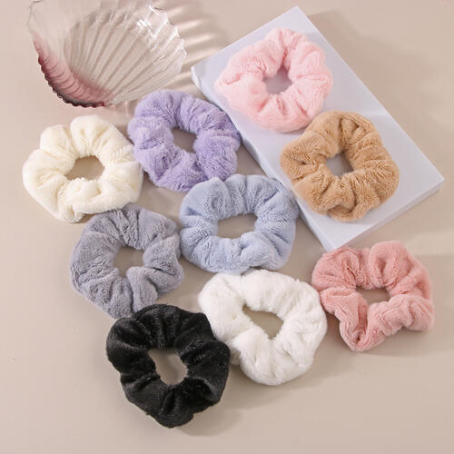 5-Piece Elastic Hair Scrunchies Style A One Size