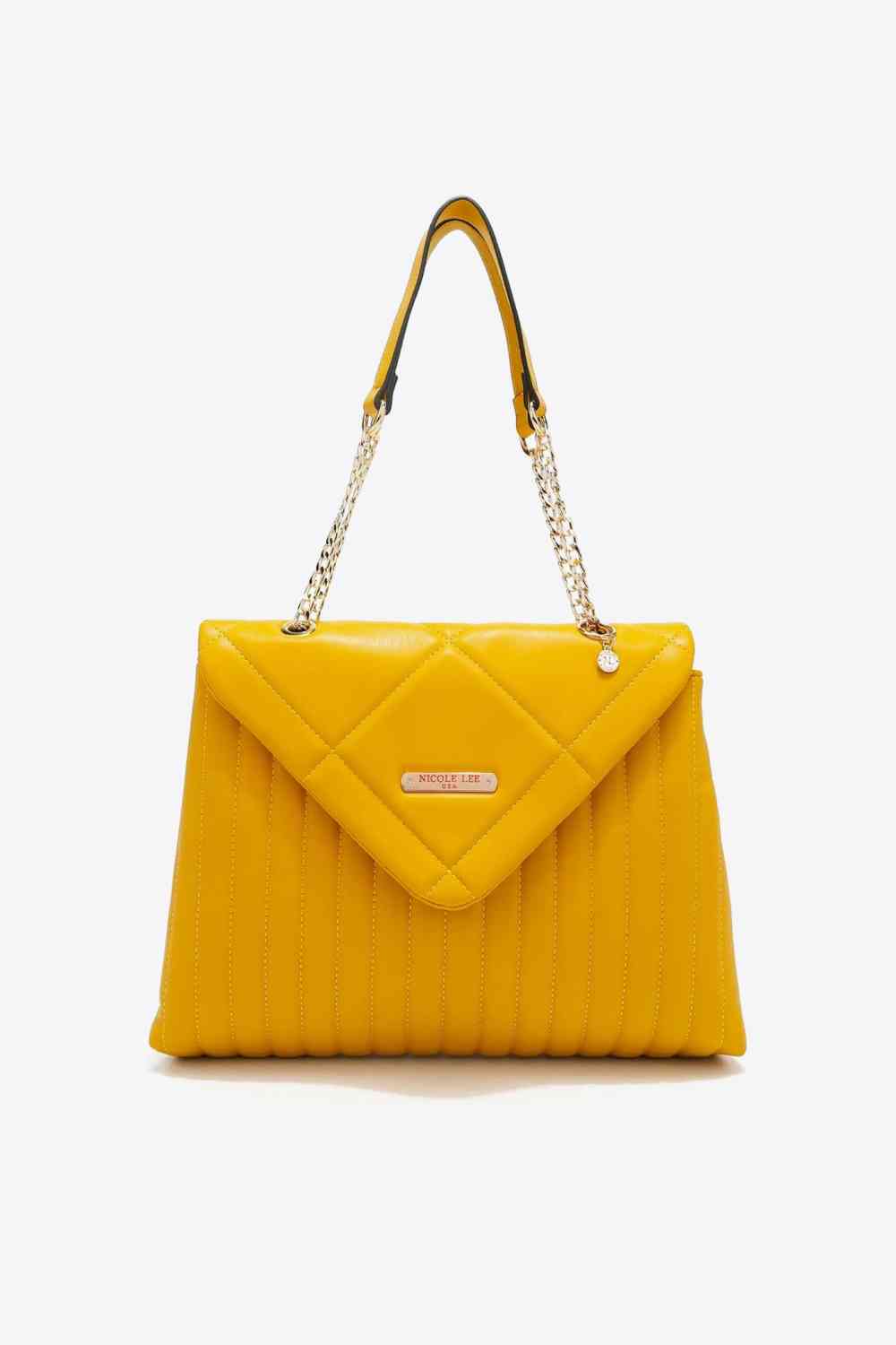 Nicole Lee USA A Nice Touch Handbag Mustard One Size