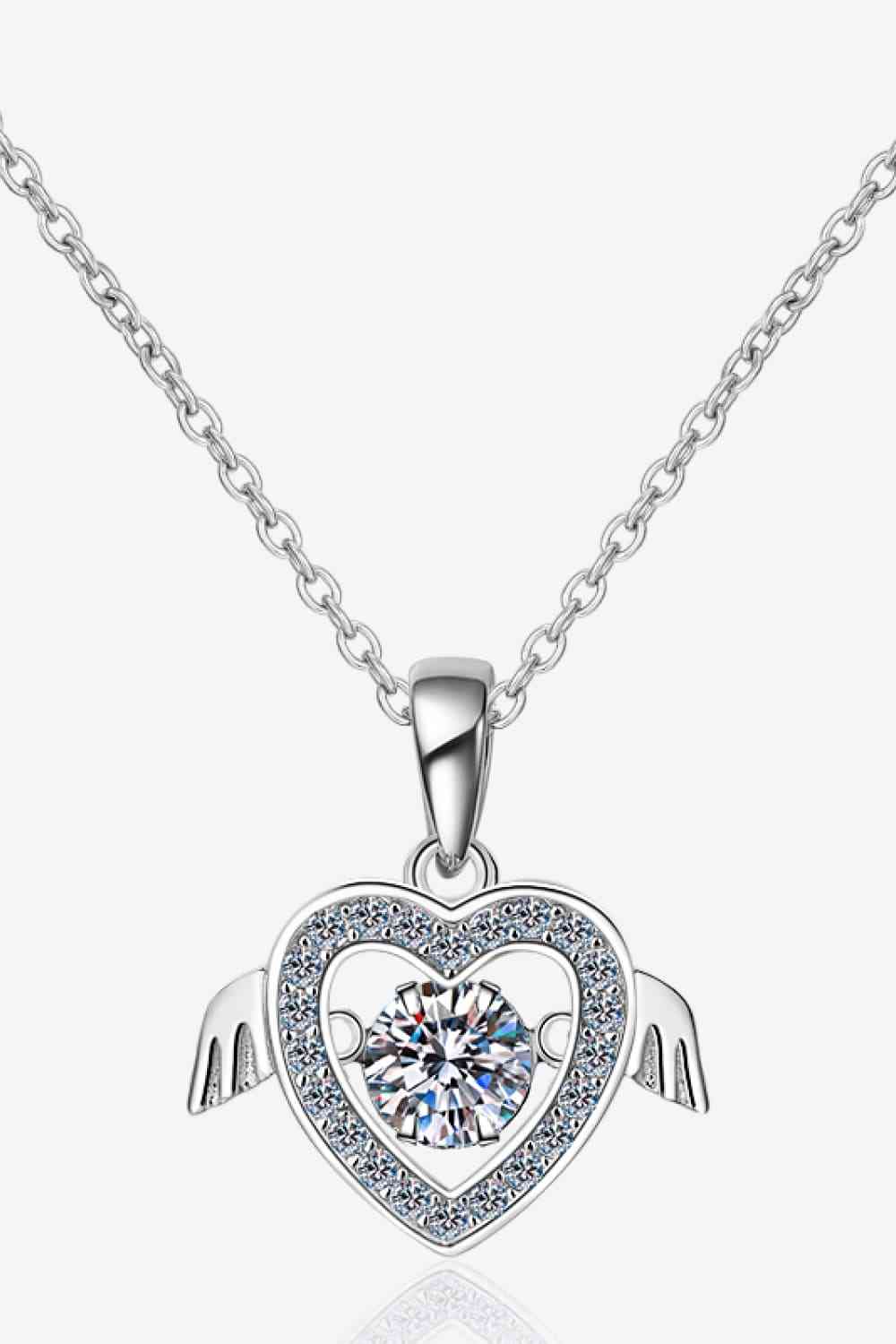 Moissanite 925 Sterling Silver Necklace Silver One Size