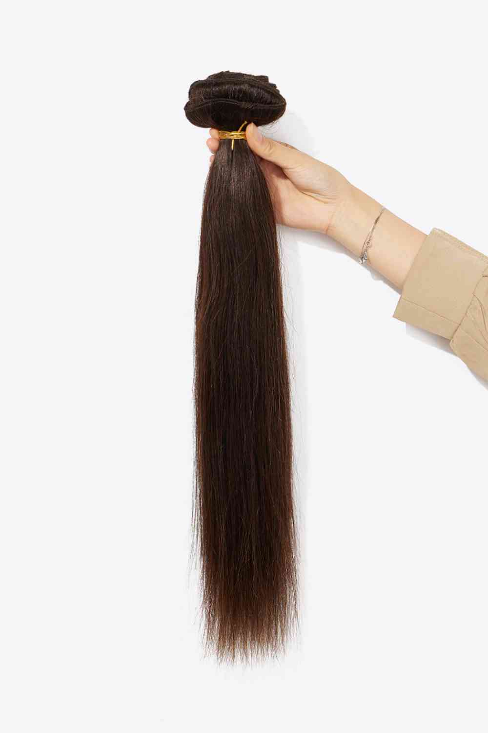 18" 200g #2 Natural Clip-in Hair Extension Human Hair