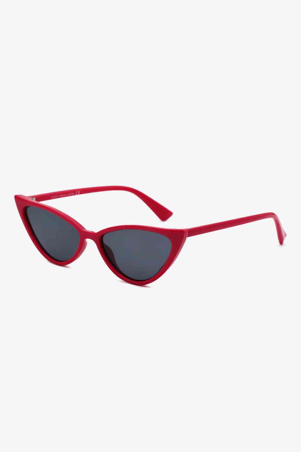 Polycarbonate Cat-Eye Sunglasses Deep Red One Size