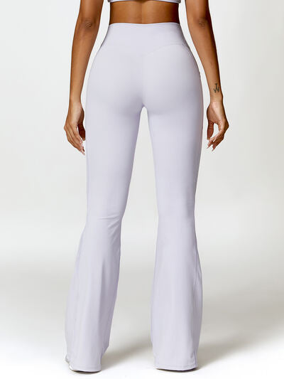 Twisted High Waist Active Pants with Pockets