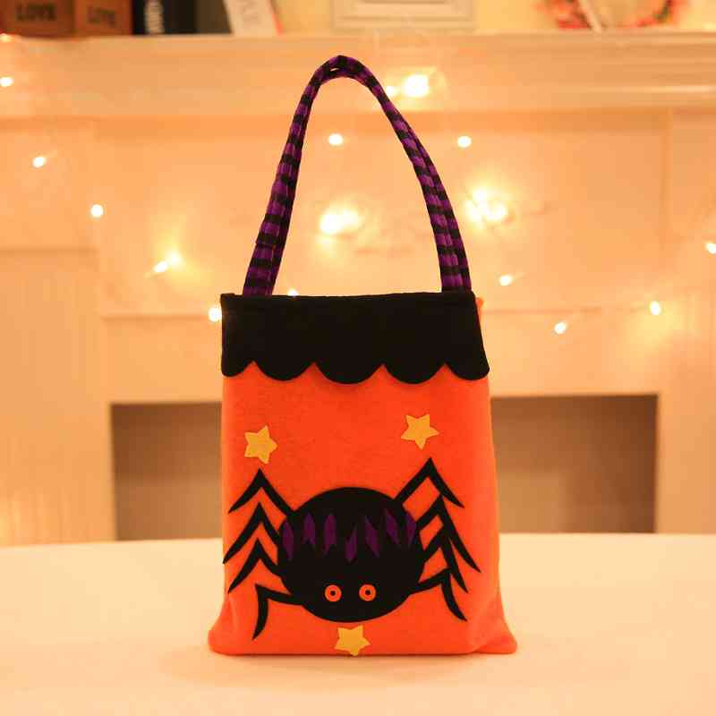 Assorted 2-Piece Halloween Element Handbags Spider One Size