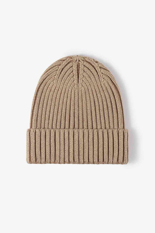 Soft and Comfortable Cuffed Beanie Khaki One Size