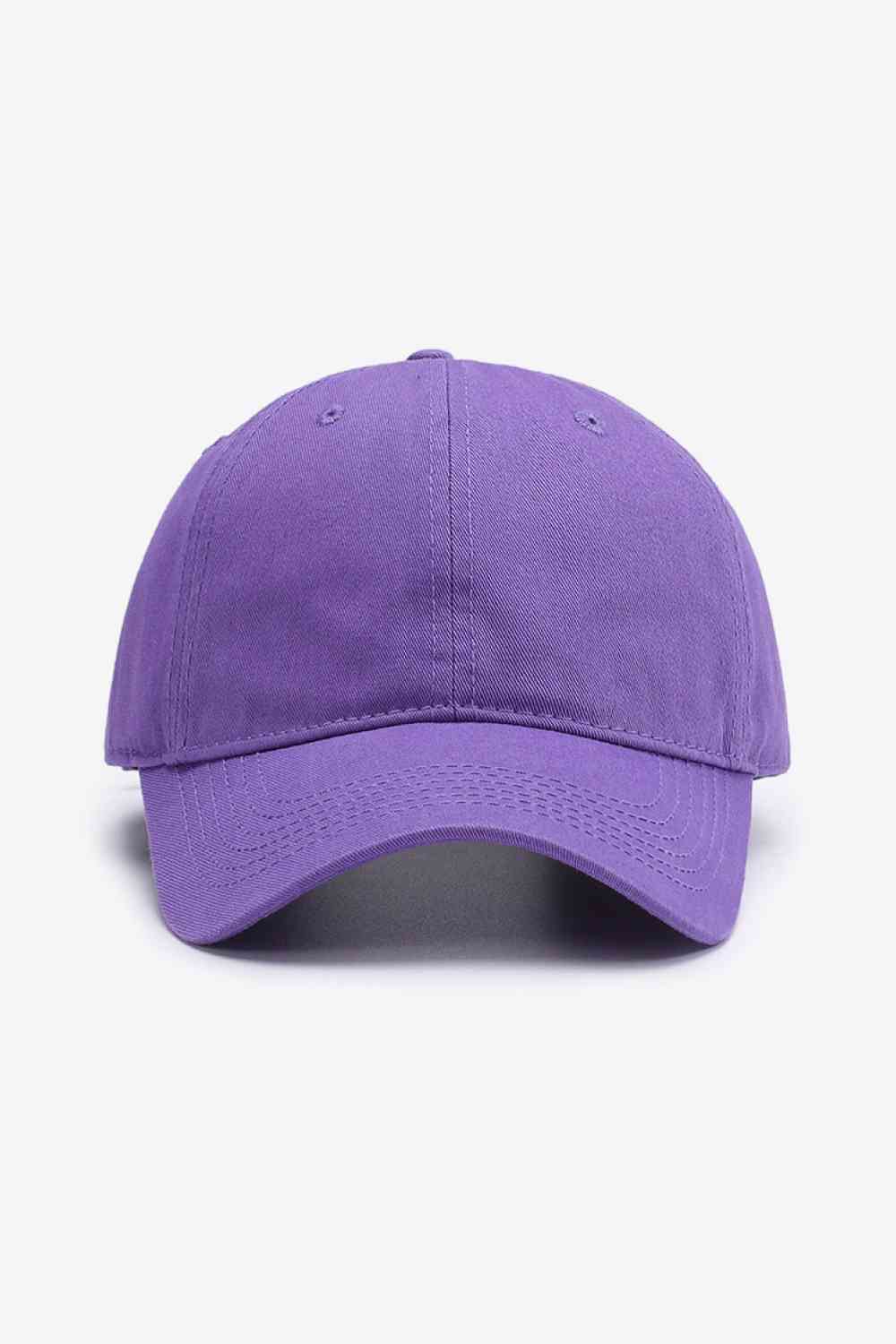 Cool and Classic Baseball Cap Purple One Size