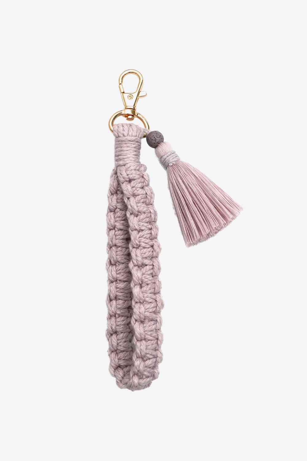 Wristlet Keychain with Tassel Lilac One Size