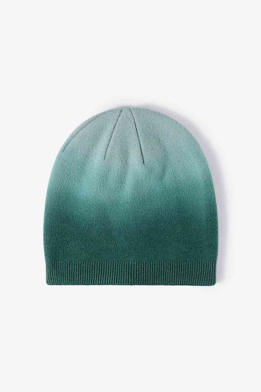 Gradient Knit Beanie Green One Size