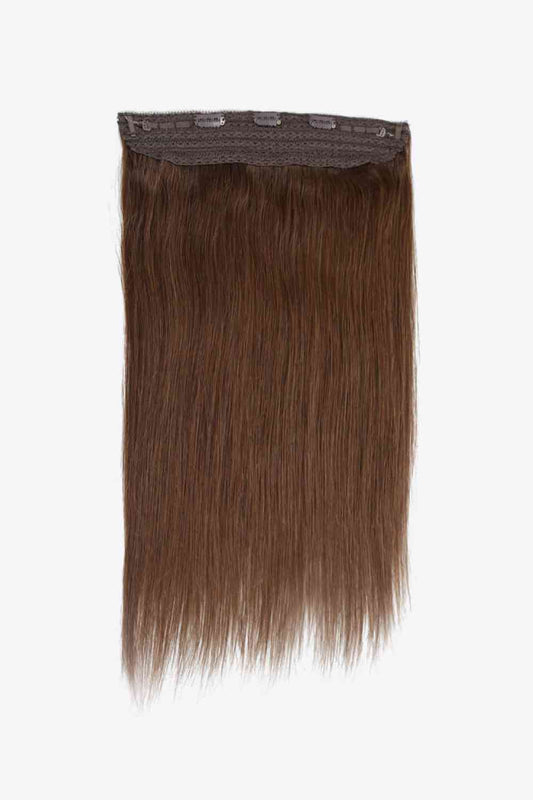 16" 80g Indian Human Halo Hair Brown One Size