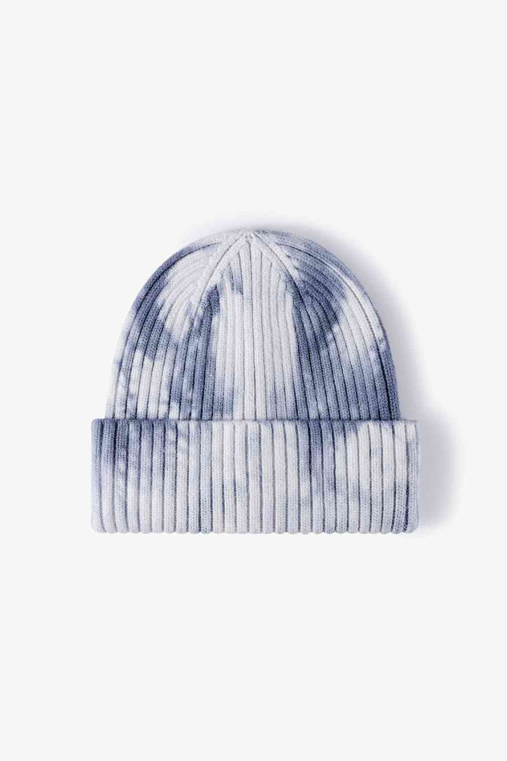 Tie-Dye Ribbed Cuffed Beanie Steel One Size