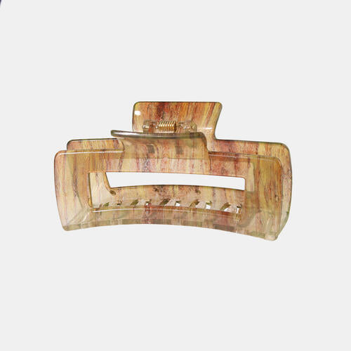 Resin Hair Claw Clip Ochre One Size