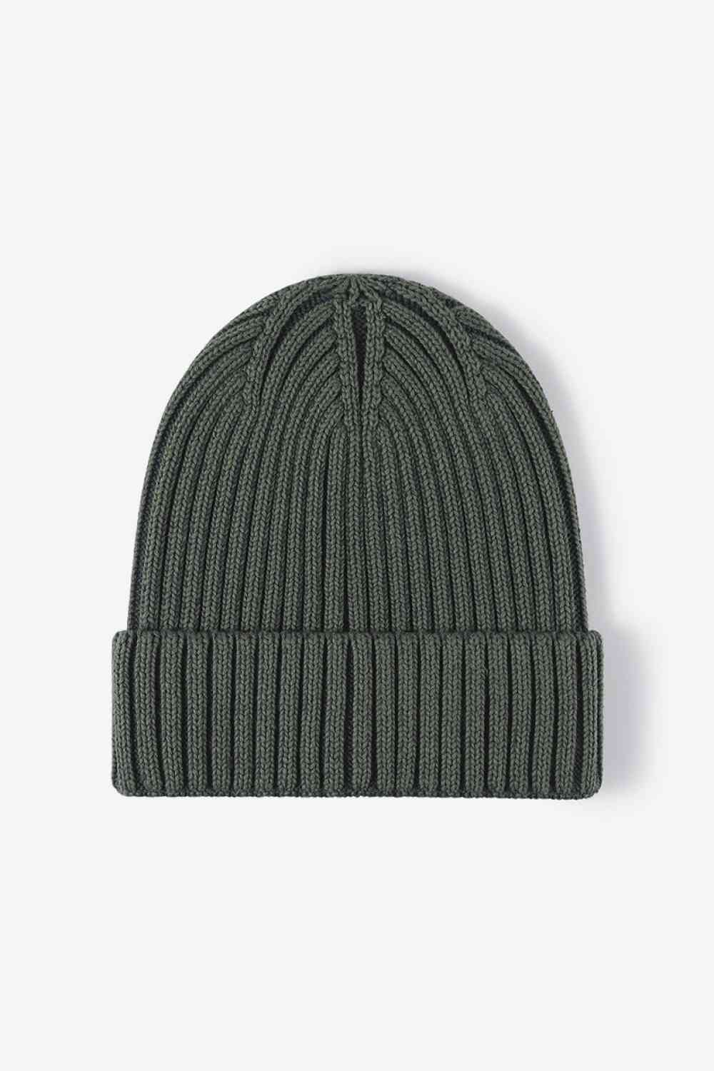 Soft and Comfortable Cuffed Beanie Green One Size