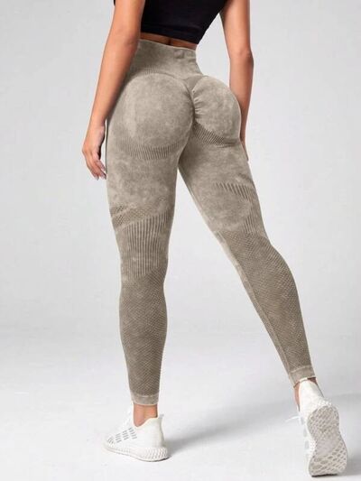 High Waist Active Pants Khaki