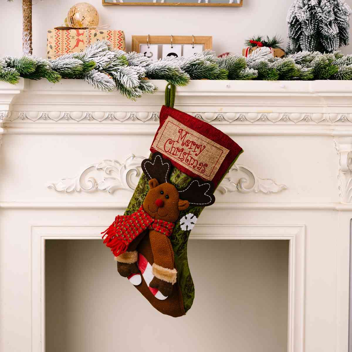 MERRY CHRISTMAS Stocking Hanging Widget Style C One Size