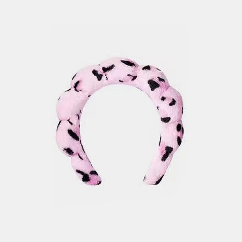 Animal Print Headband Carnation Pink One Size