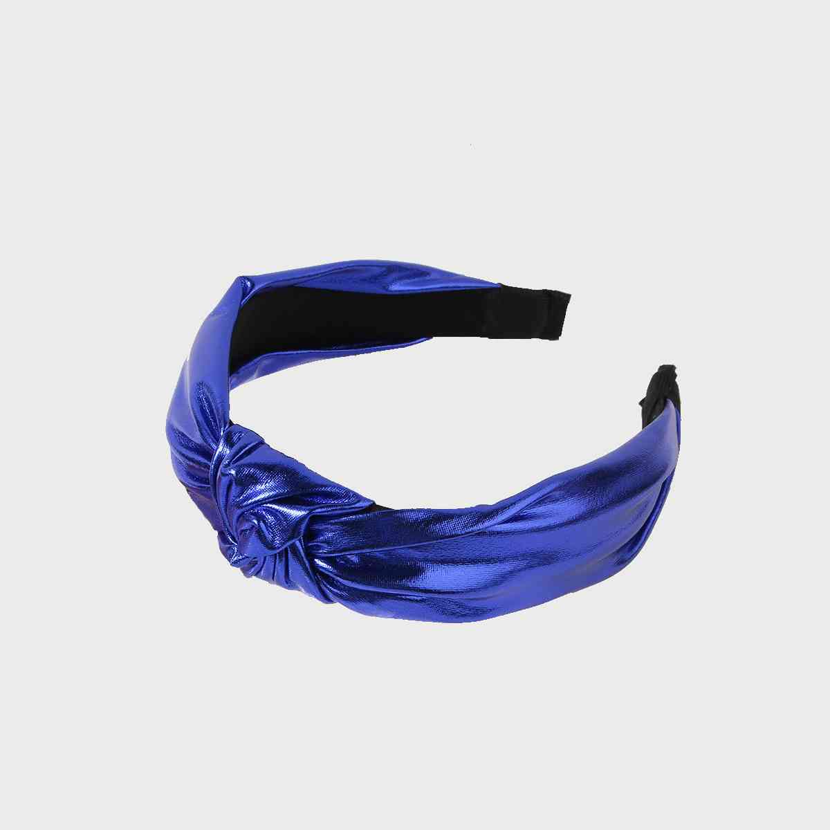 Knotted Wide Headband Royal Blue One Size