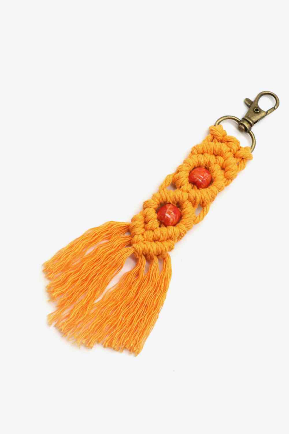 Assorted 4-Pack Handmade Macrame Fringe Keychain