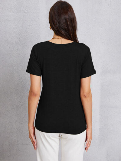 V-Neck Short Sleeve T-Shirt