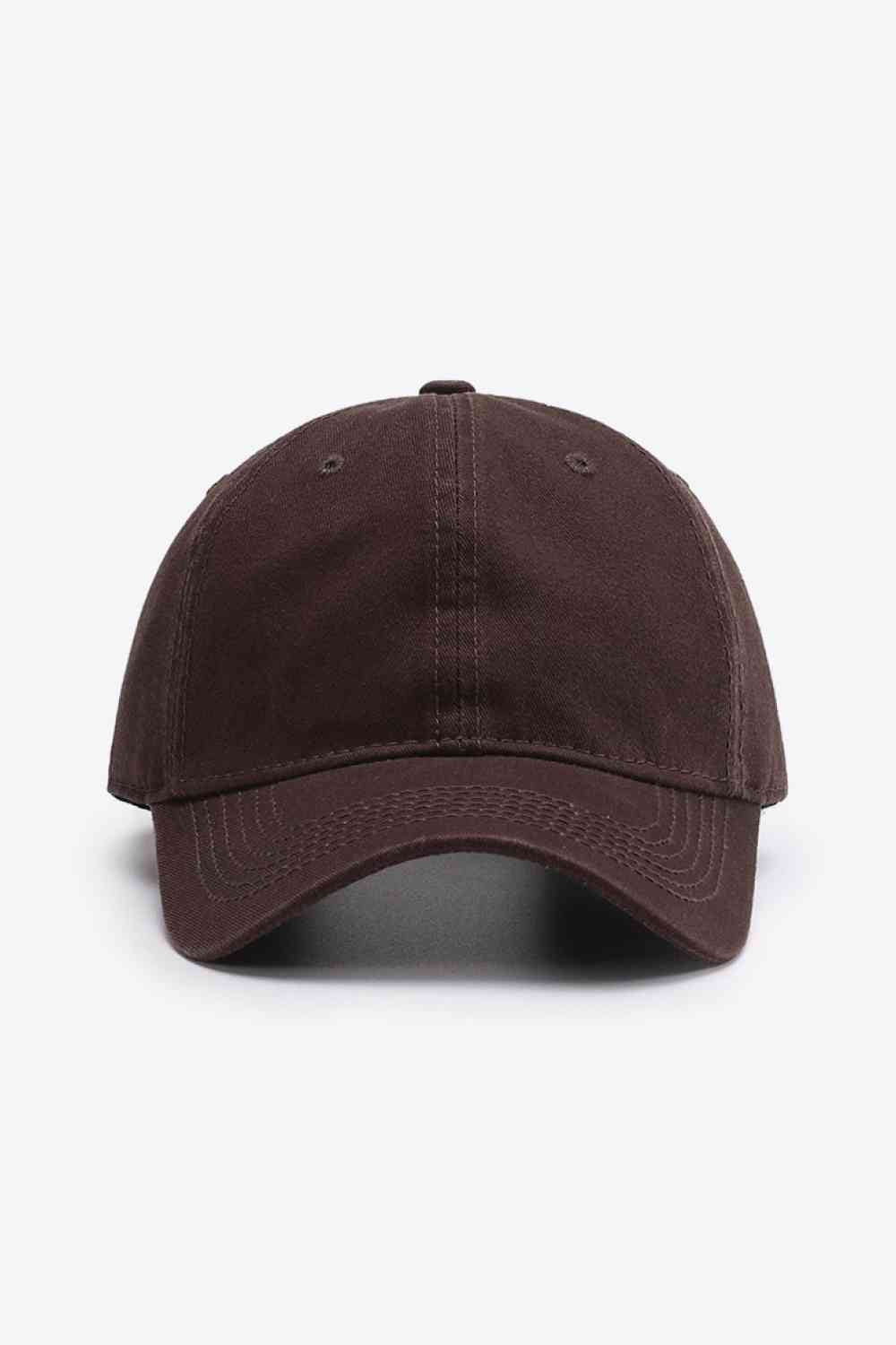 Cool and Classic Baseball Cap Brown One Size